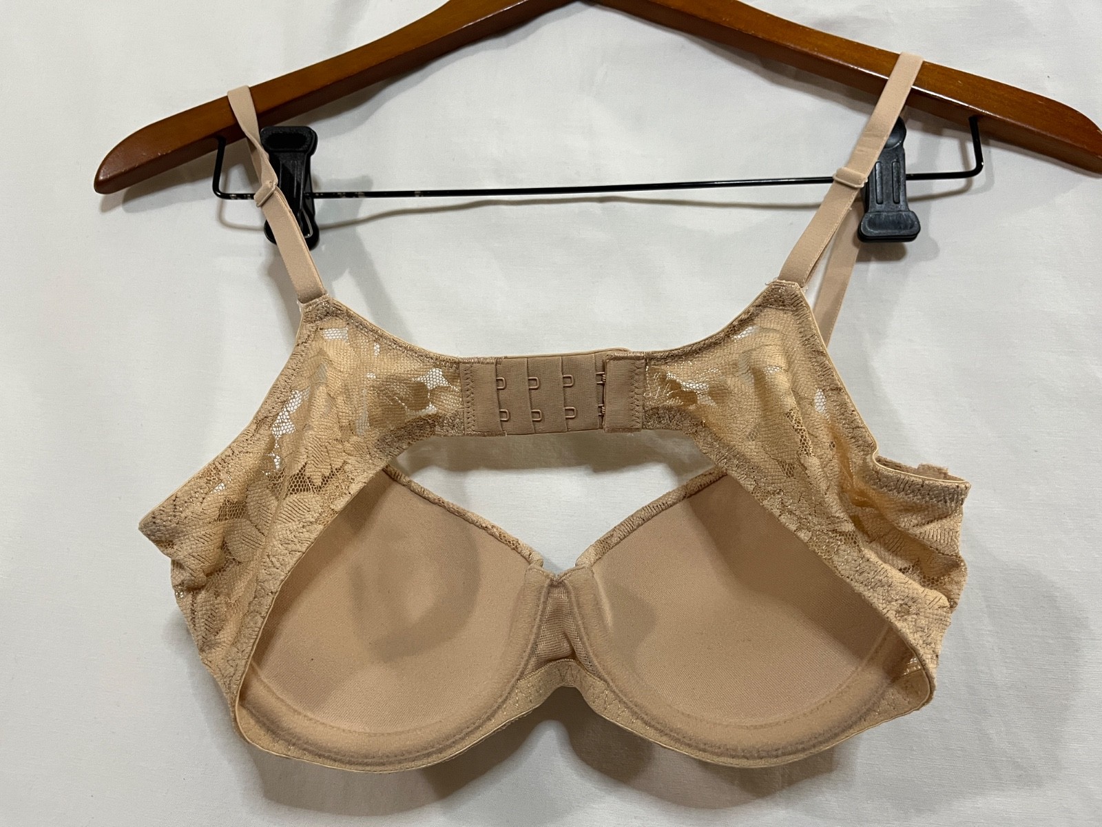 No Boundaries Padded Push Up Underwired Bra Nude Adjustable Strap Lace Many size