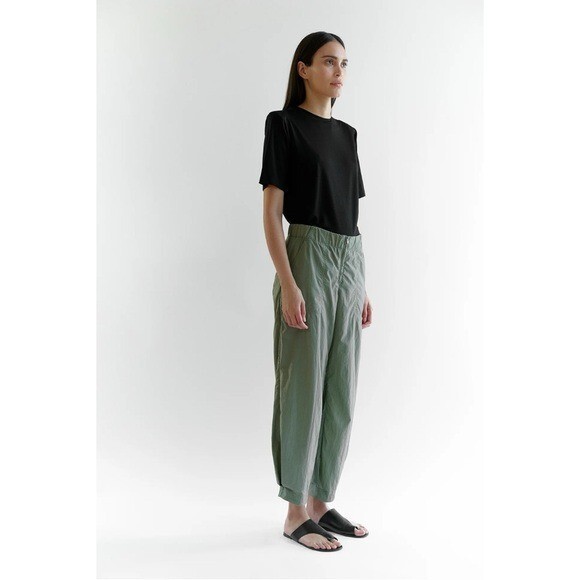 NWT Minimalist NYC Size S Tamara Davydova Olive Naomi Japanese Eco Nylon Pant