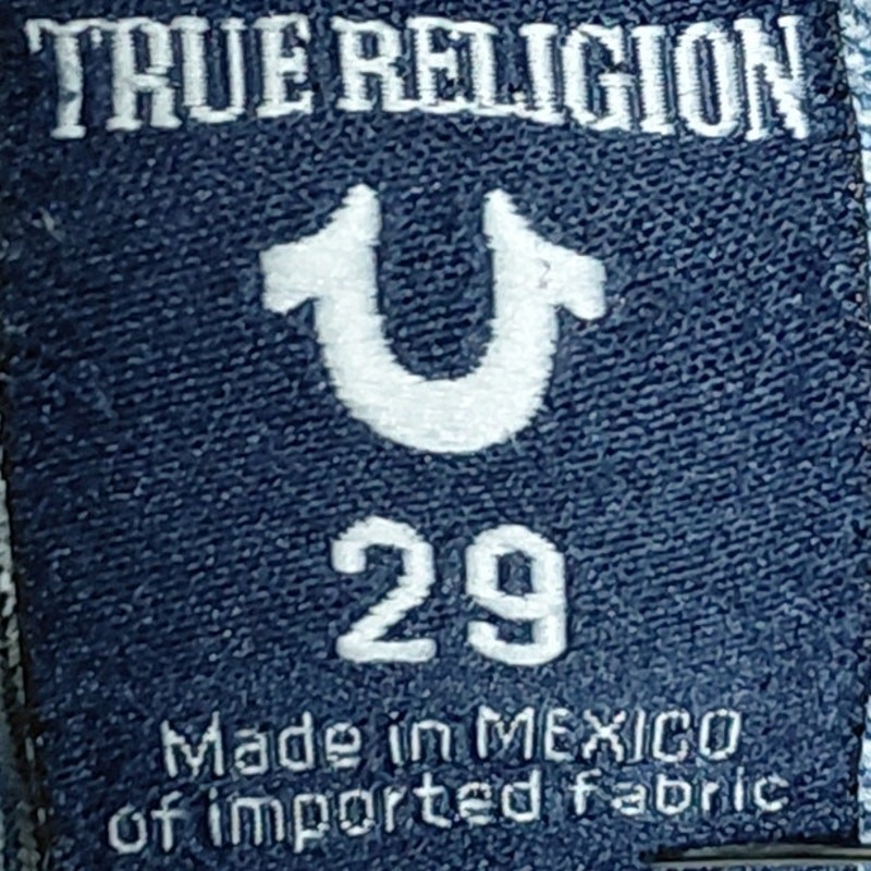 True Religion Halle Mid Rise Super Skinny Jeans Blue Mid (10-12 in) Size 29