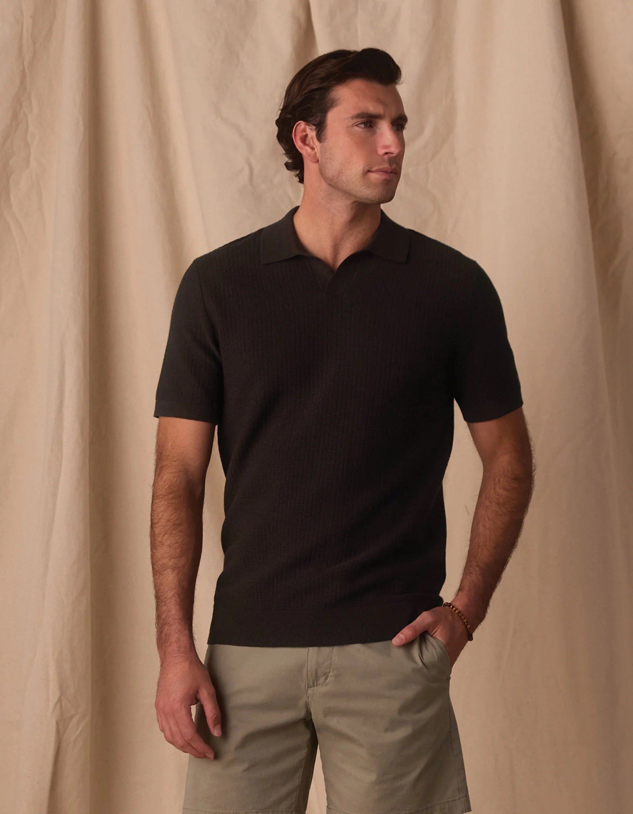 Normal Brand Breezeknit Polo Dark Brown Men’s Size Large
