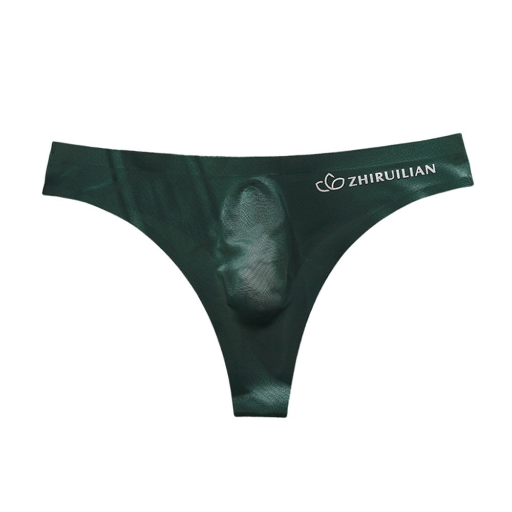 Men Sexy Seamless Briefs Thong Underwear Low Waist Comfortable Thin Underpant US