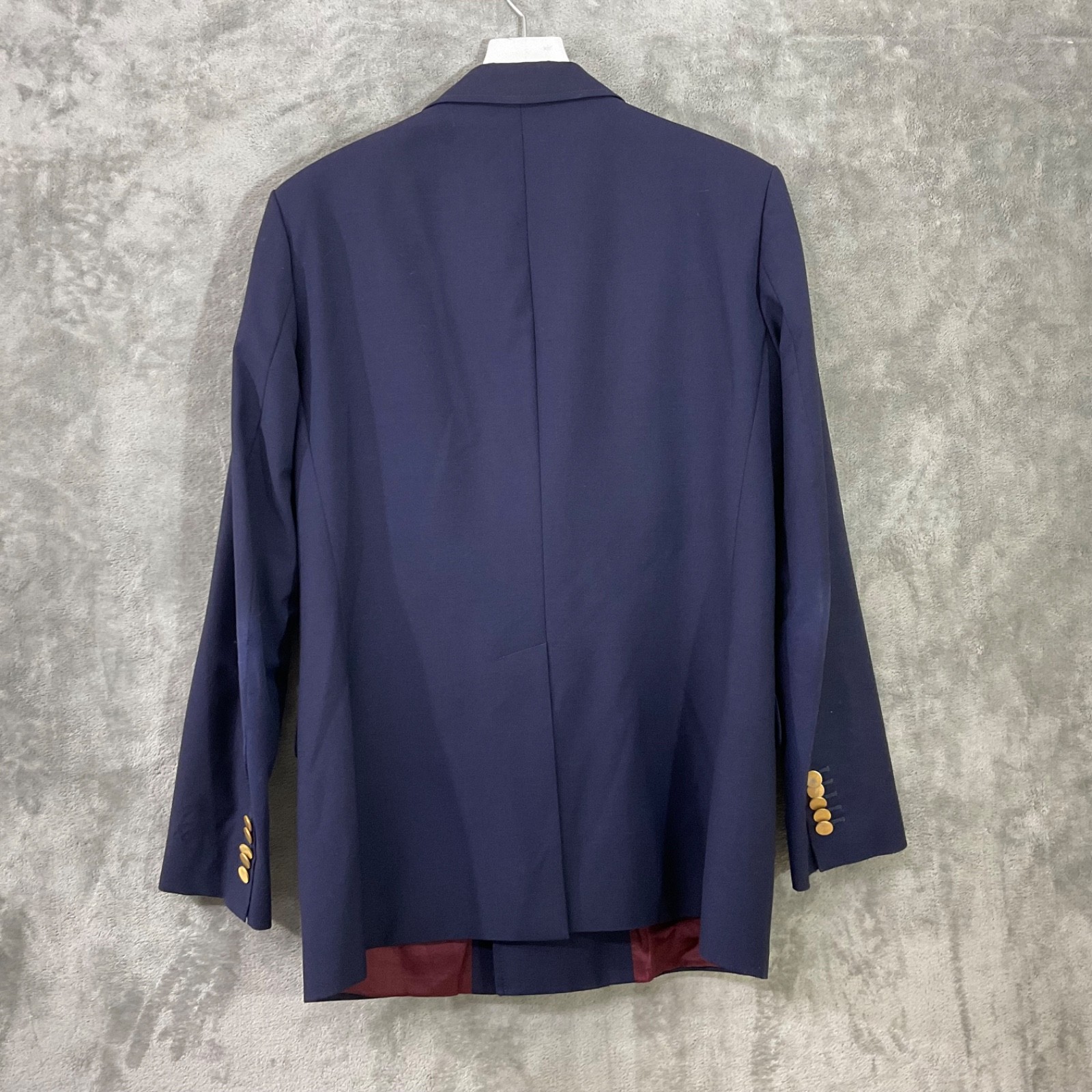 Gucci Uniform Blazer Navy Wool Mohair EU 48 US 38 Replacement parts only flaws*