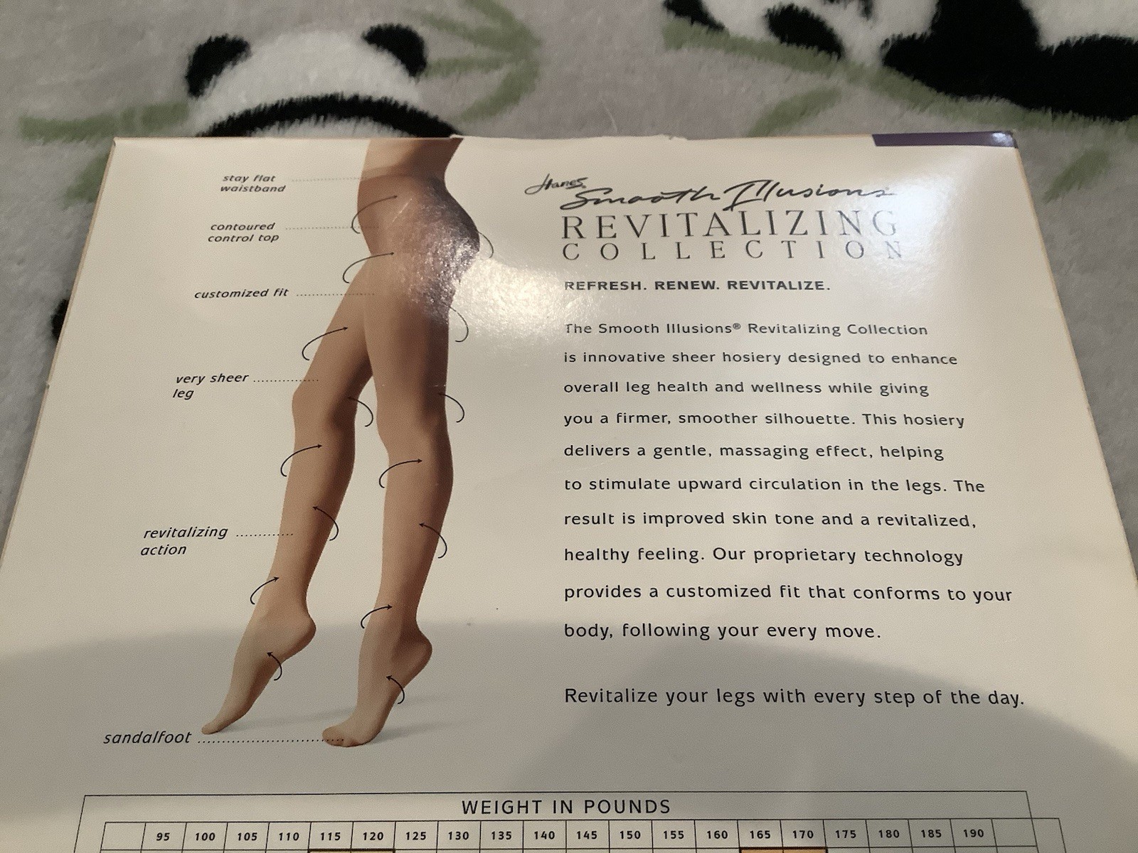 Hanes Women’s Pantyhose Size C B94 Barely Black Smooth Illusions Revitalizing