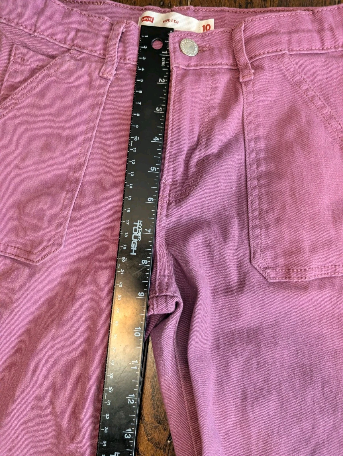 Levi’s Girls 10 Wide Leg Carpenter Pant Pink Grape High Rise Skate Gorpcore Boho
