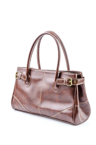 Women’s Brown Leather Handbag Classic Shoulder Tote Bag Elegant Satchel