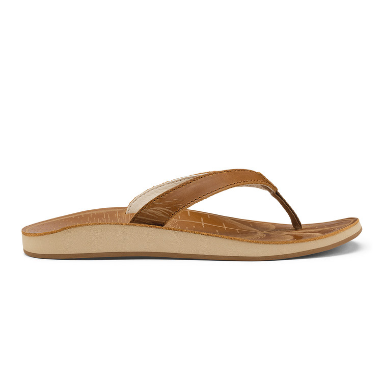 OluKai Southshore Women’s Beach Sandals Fox Waterproof Leather Comfort NEW AUTH
