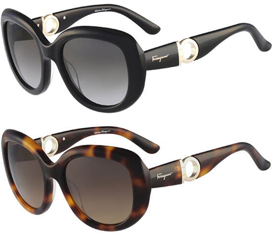Salvatore Ferragamo Women’s Oversize Oval Sunglasses – SF727S – Made In Italy