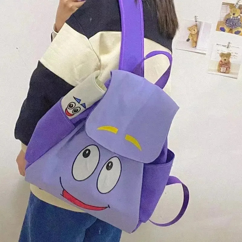 Dora Backpack Cartoon School Bag Canvas Daypack w Pencil Case Kids Gift