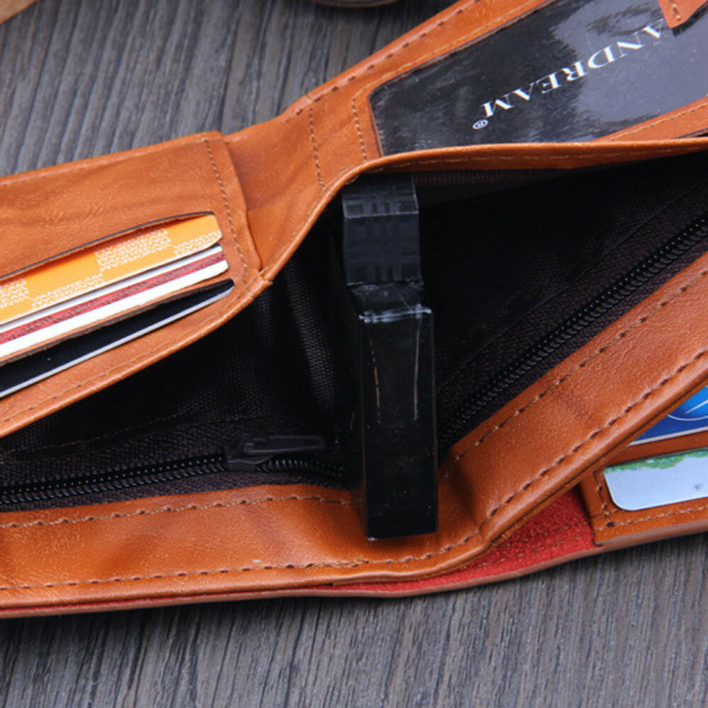 Mens Novelty US 100 Dollar Wallet Leather Bill Money Billfold Card Holder Purse