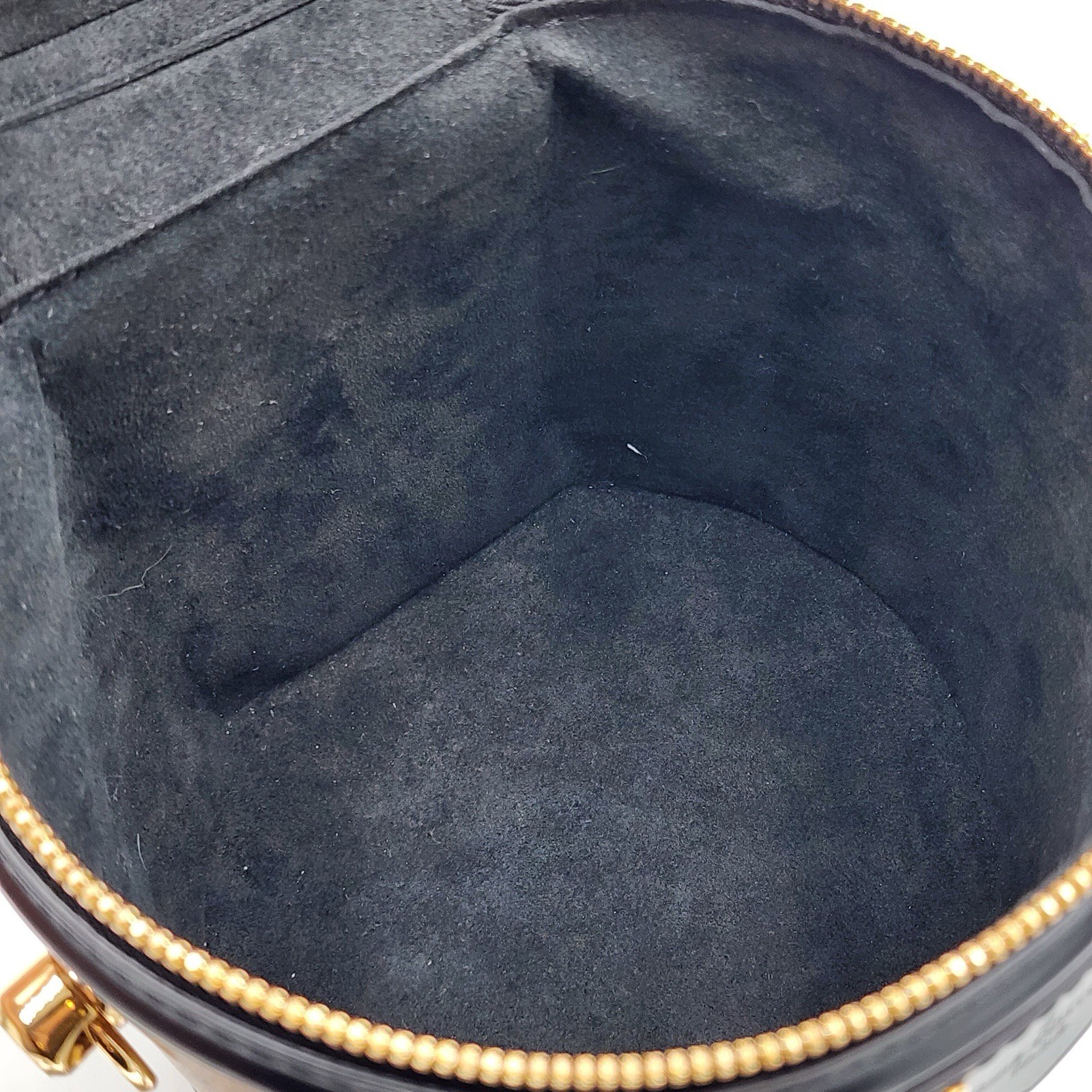 Authentic Louis Vuitton Cannes Reverse Monogram Vanity Bag Gold HW w/ Strap