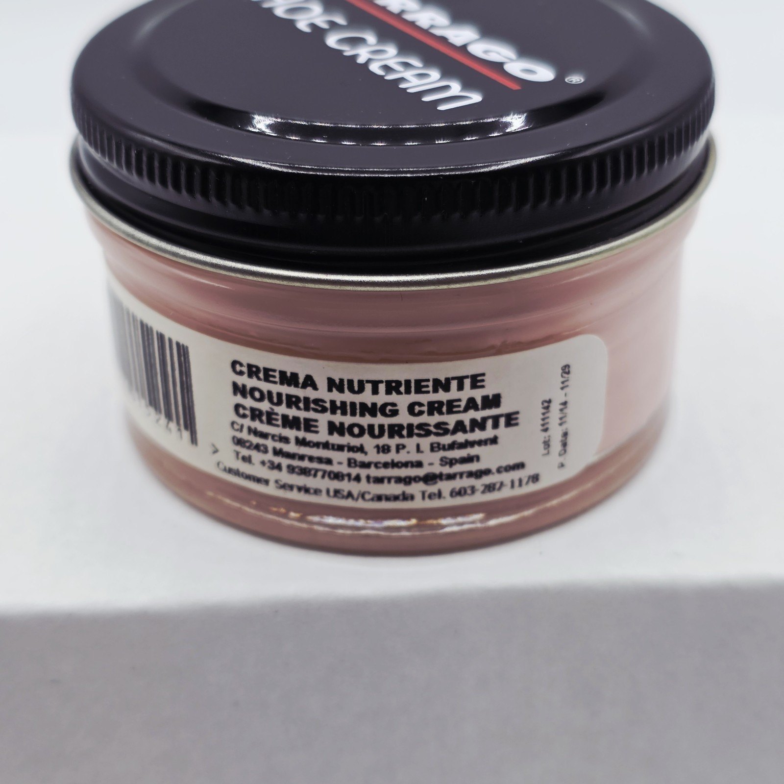 Tarrago Shoe Polish # 24 Rose Cream Leather Protector 1.76 oz. 50ml Boot