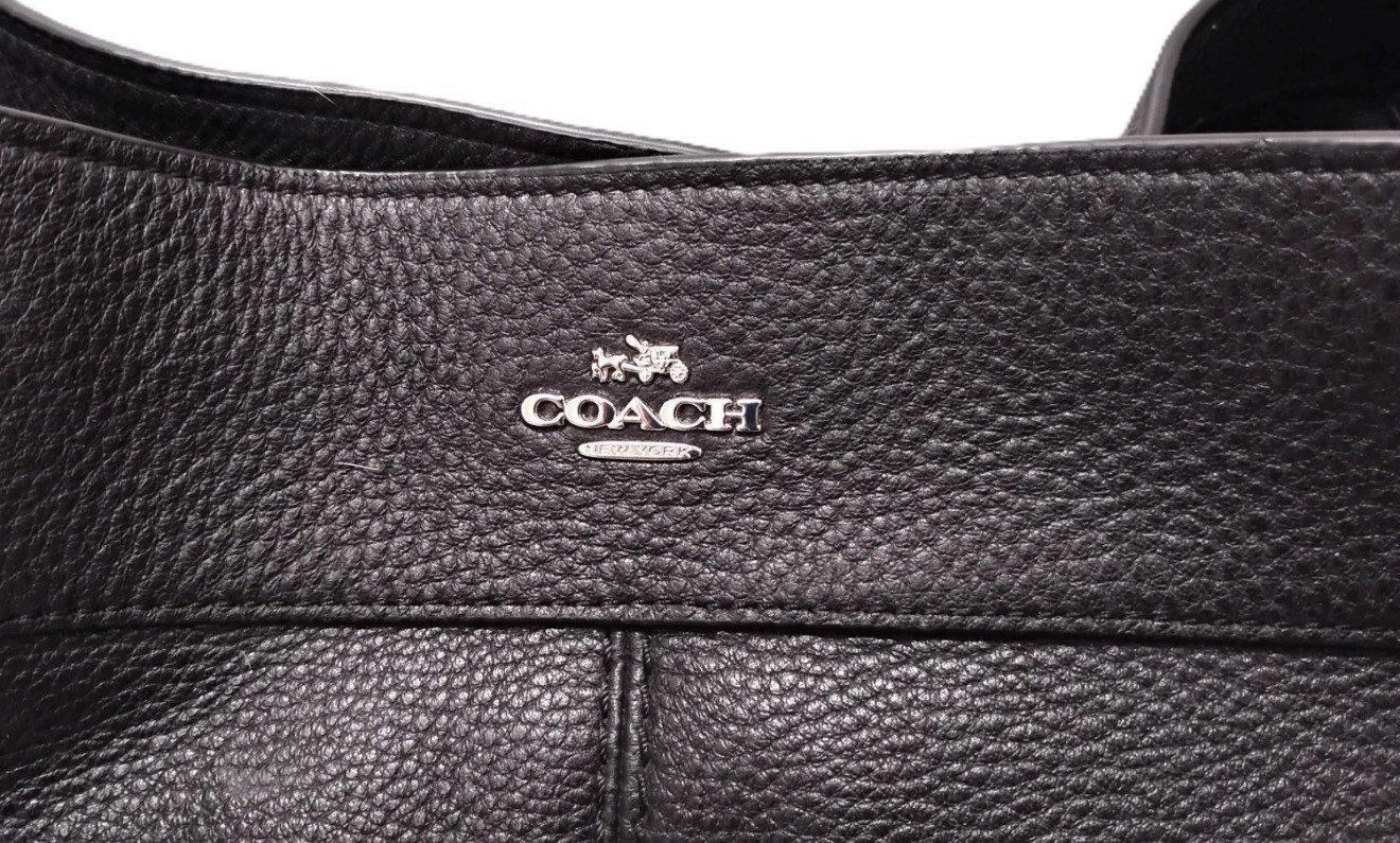 Coach Large Black Leather Bag