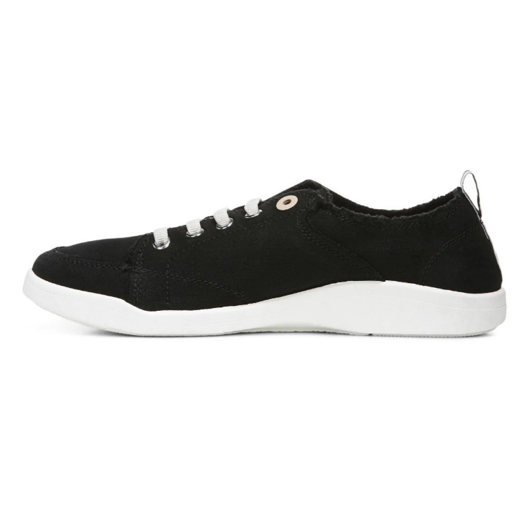 Vionic’s Beach Pismo Casual Sneaker: Canvas, Black Canvas