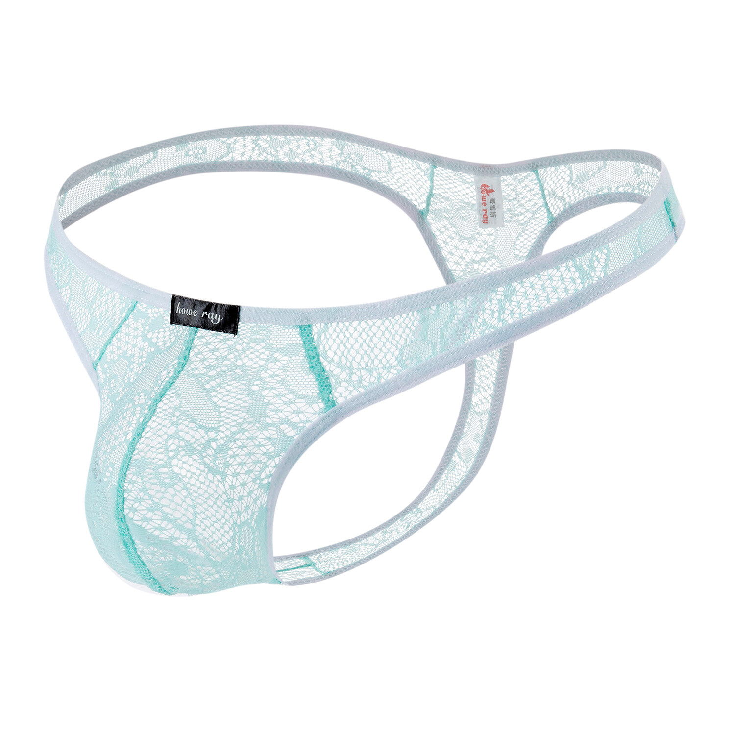 Mens Sexy T Back Panties Lace See Through Thongs Breathable Gay Party Briefs