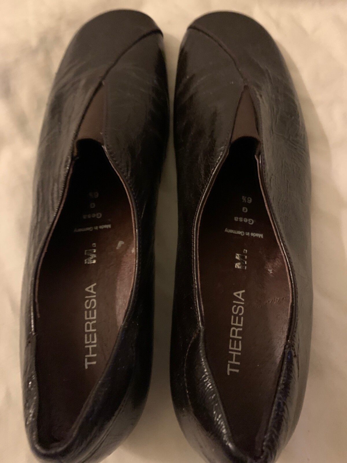 Theresia brown patent leather slip on 6.5 US 9