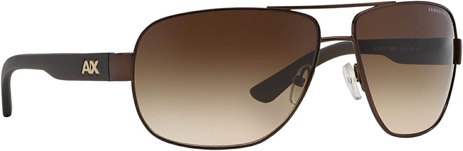 A|X Armani Exchange Men’s AX2012S 605813 Rectangular Metal Sunglasses