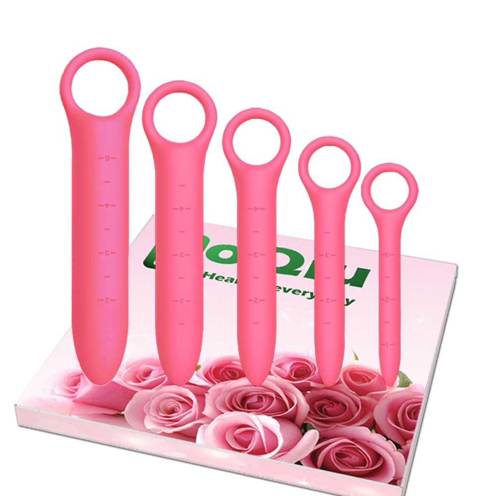 5-Pack Silicone Dilators for Pelvic Floor for Women with Fine Scales, Pelvic Wan