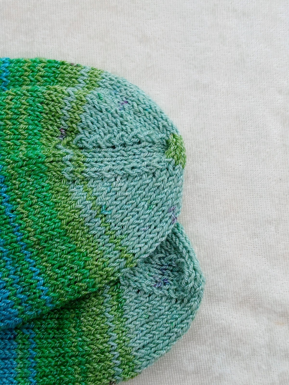 Hand-knitted Adult Socks, Size 5/6, cotton/wool mix, Machine Washable