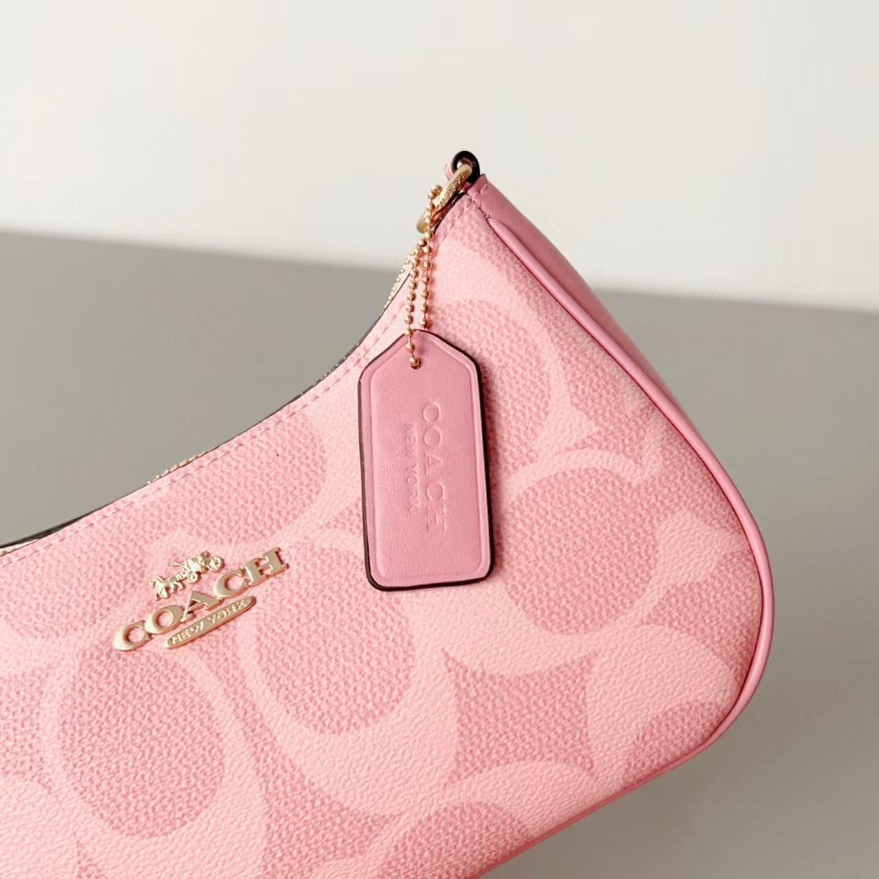 NWT Coach Teri Shoulder Bag In Signature Canvas CAL51 Powder Pink
