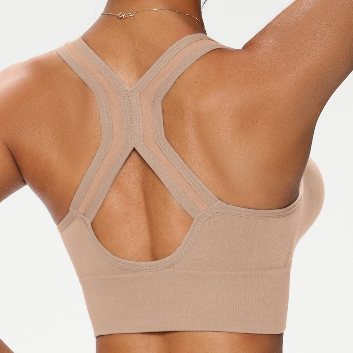 Sports Bra Women 2-Pack Running Yoga Workout Bra Zip Front Closure S/M/L/XL