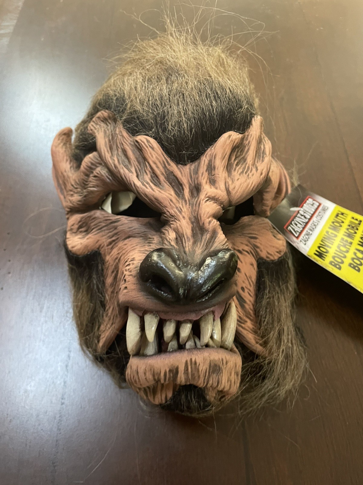 Adult Zagone Studios Hand Made “Lone Wolf” Halloween Moving Mouth Mask M3508