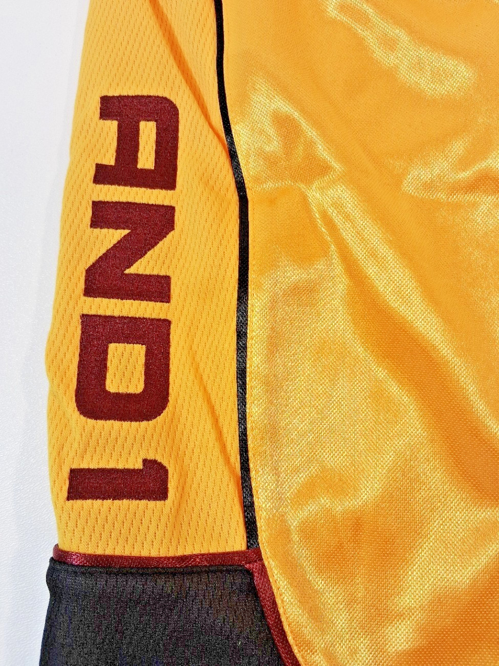 And1 Mens Basketball Gym Workout Shorts Yellow Burgandy Black LIMITED L 3XL