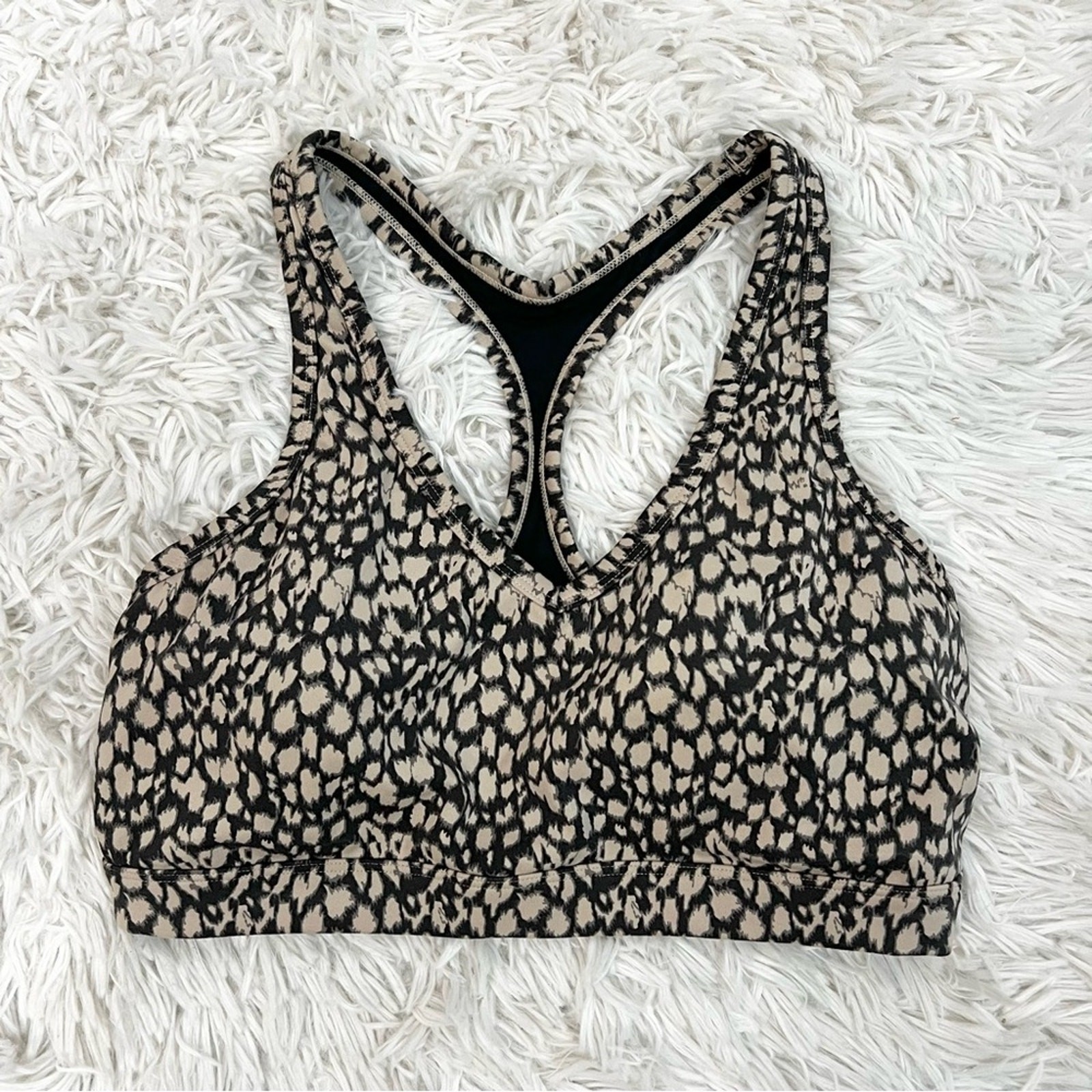 Varley Animal Print Sports Bra Medium