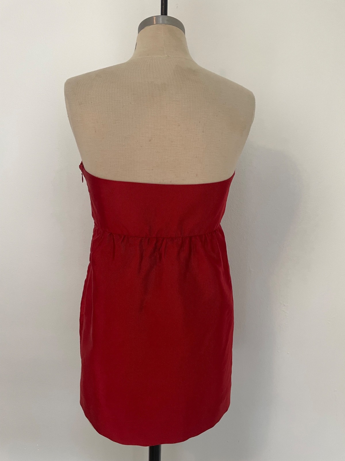 Vintage Moschino Red Bow Strapless Mini Dress, Y2K 90s, Maximalism, Size 10