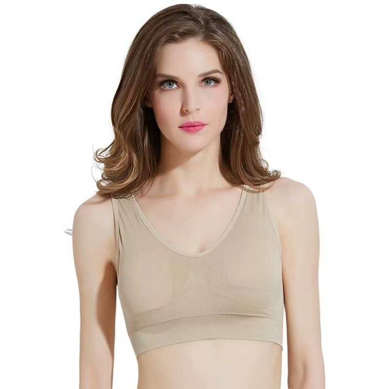 2026 PACK OF 3 Genie Bra Seamless Stretch Comfort Sports Top Shapewear Vest Lot