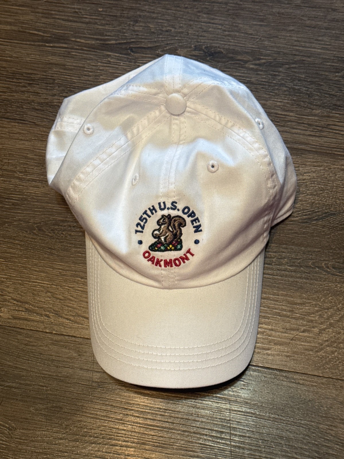 125th 2025 US Open Oakmont Golf Hat White Pennsylvania Adult Adjustable