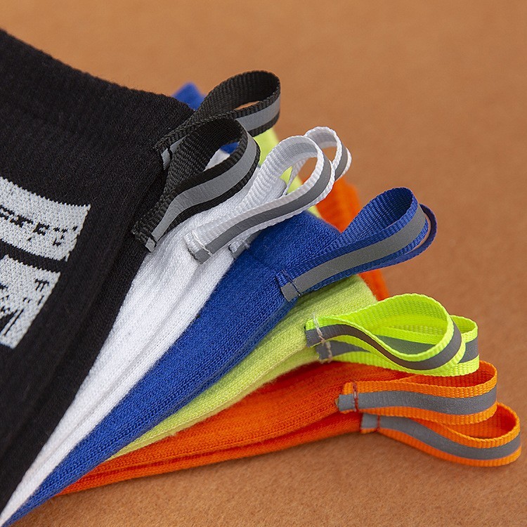 Unisex 2 Pairs Crew Socks Off Arrow Reflective Comfort White XX Athletic Socks