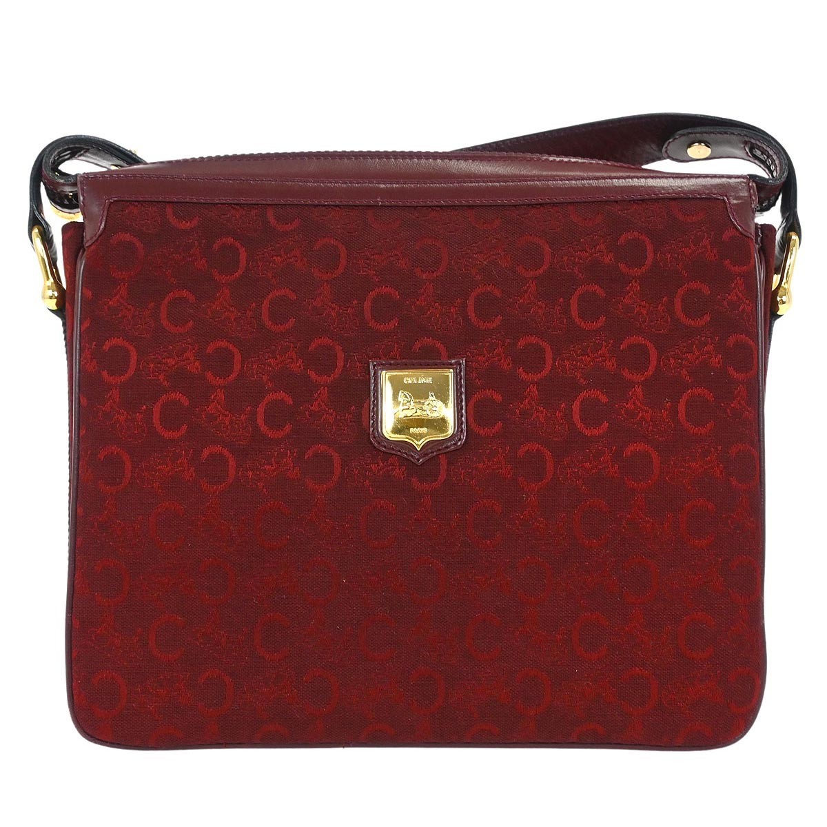 Celine Bordeaux C Macadam Shoulder Bag 145325