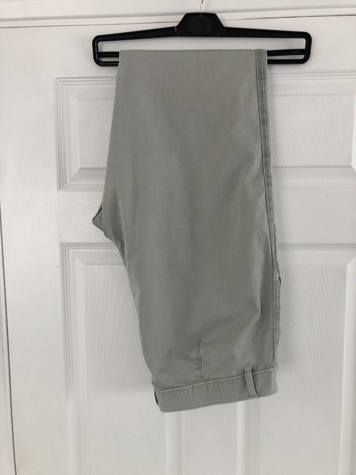 M&S Womens Light Grey Chinos Trousers Uk Size 18 L29in