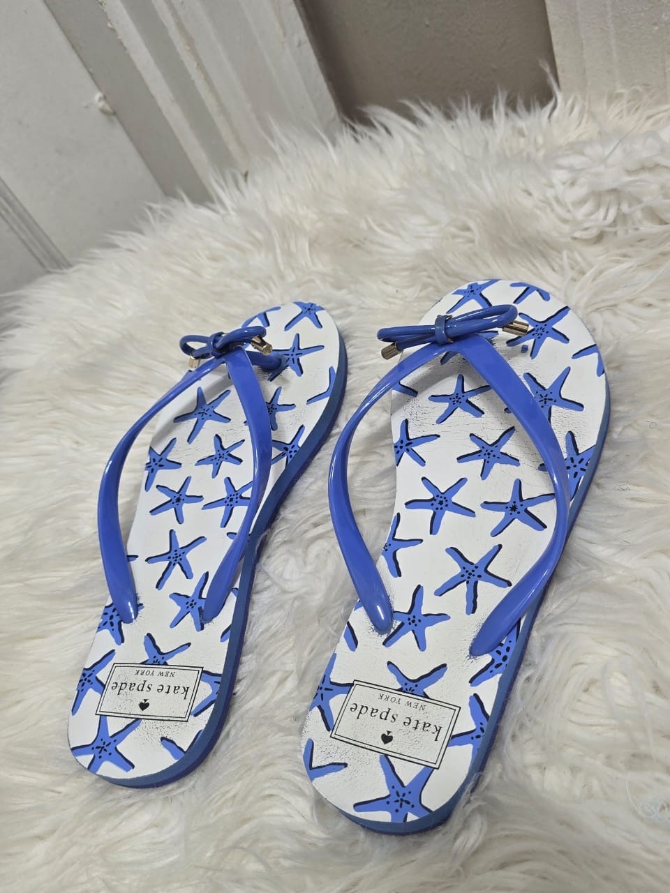 kate spade new york Flip Flop Low (1-1.9 in) Heel Height Sandals for Women Sz 7M