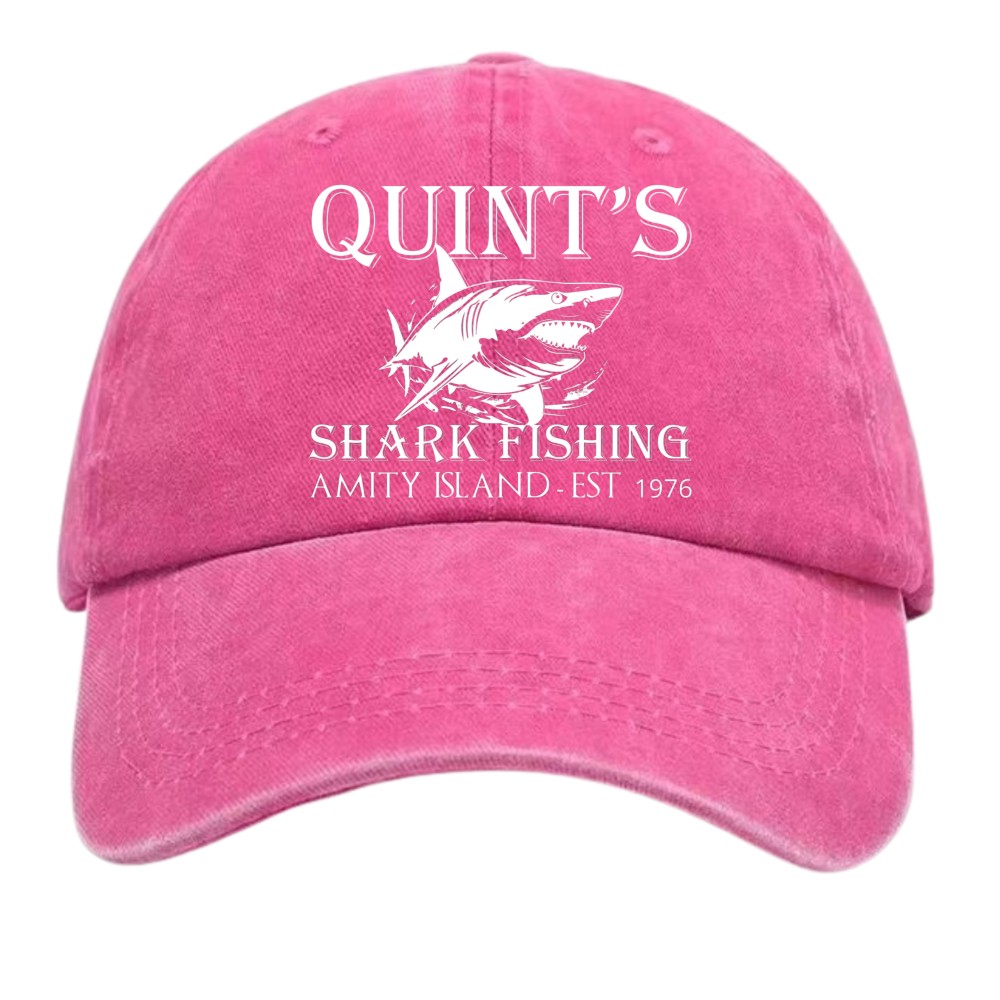 Quint’s Shark Fishing Amity Island 1976 Jaws Adjustable Dad Hat