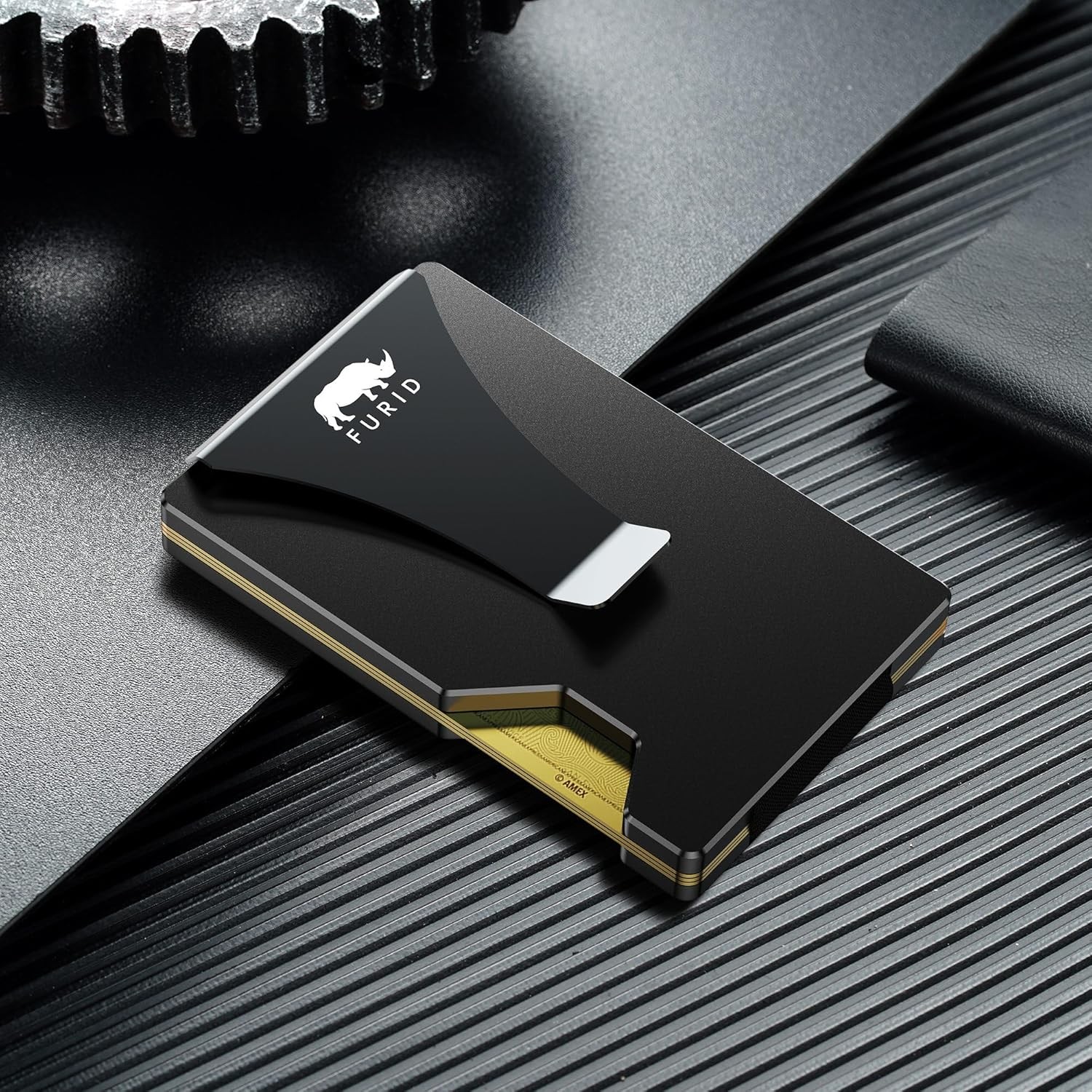 Mens Slim RFID Metal Wallet Money Clip Minimalist Front Pocket