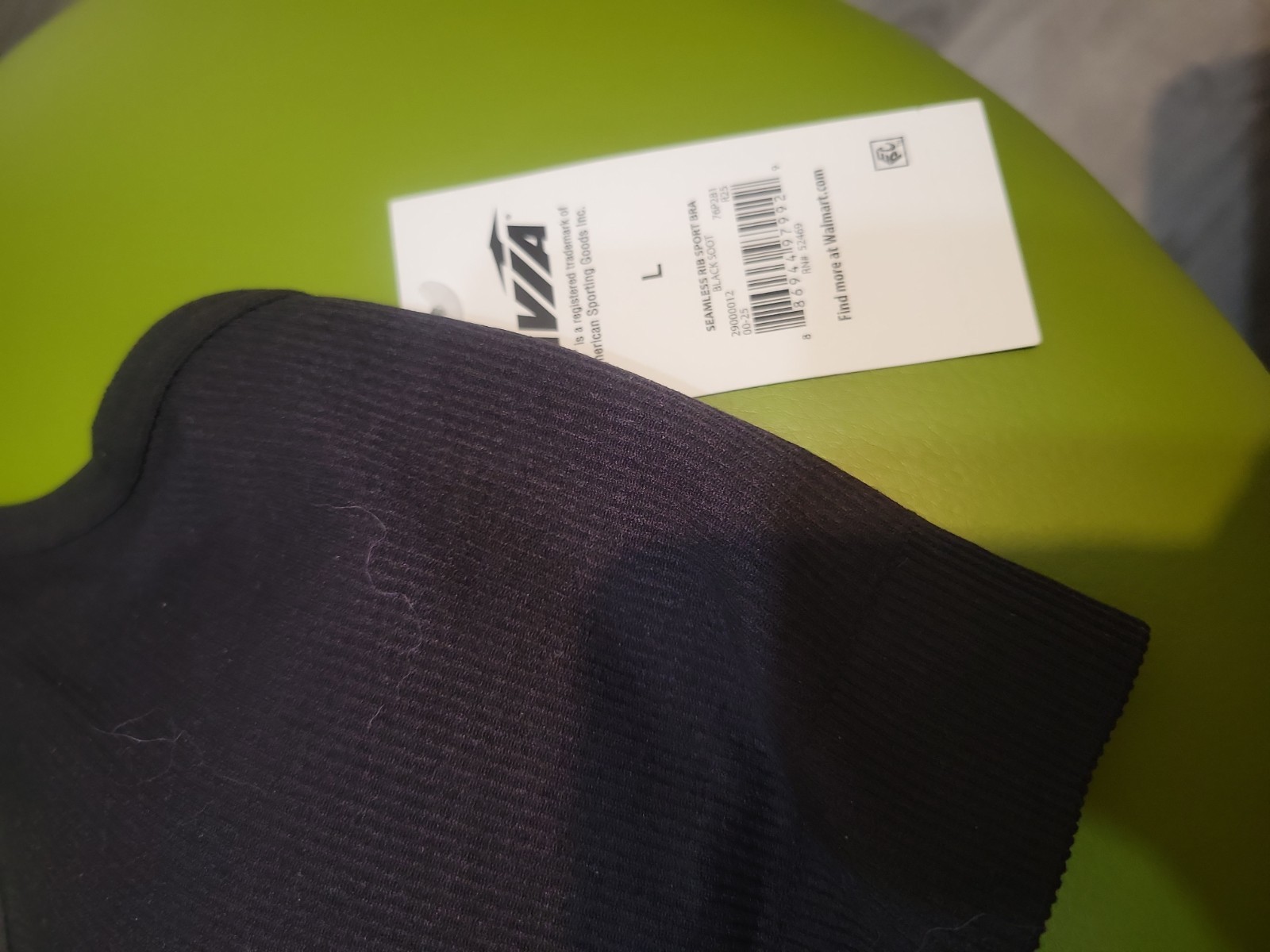 Avia Blaxk Seamlessnrib Sports Bra Large New