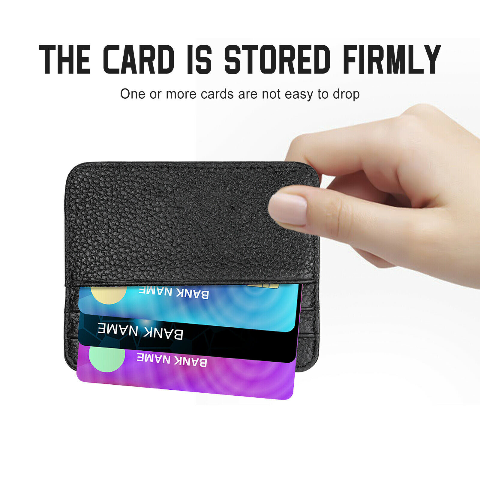 Mens RFID Blocking PU Leather Slim Wallet Money Credit Card Slots Coin Holder