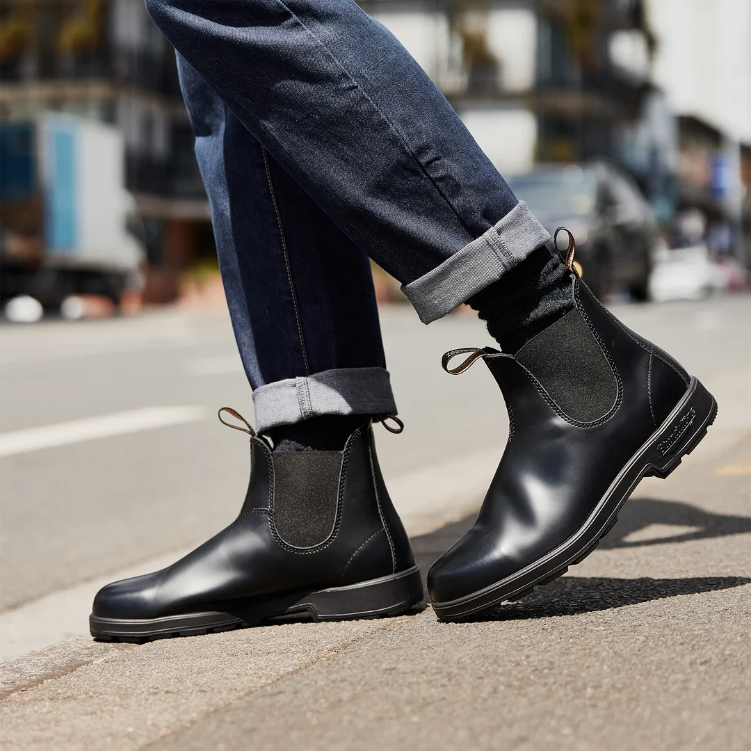 BLUNDSTONE 510 HI LEATHER UNISEX MEN 4 = WOMEN 6 SHOES CHELSEA BOOT BLACK NEW