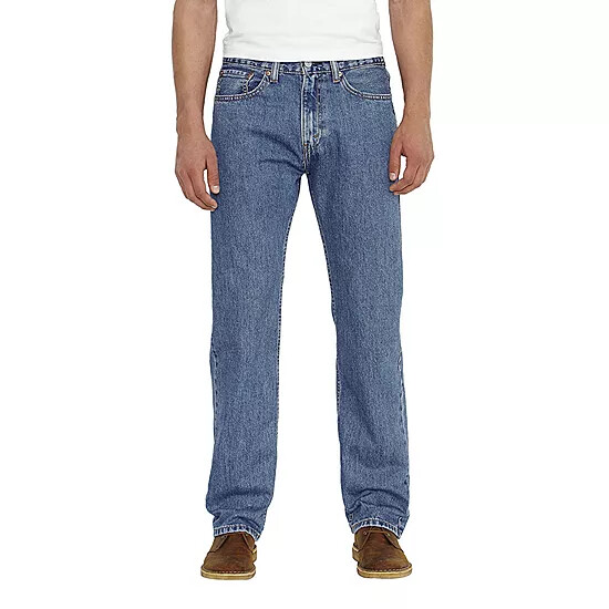 Levi’s 505 Mens Straight Fit Stonewash Blue Denim Jeans All Sizes Reg Big Tall