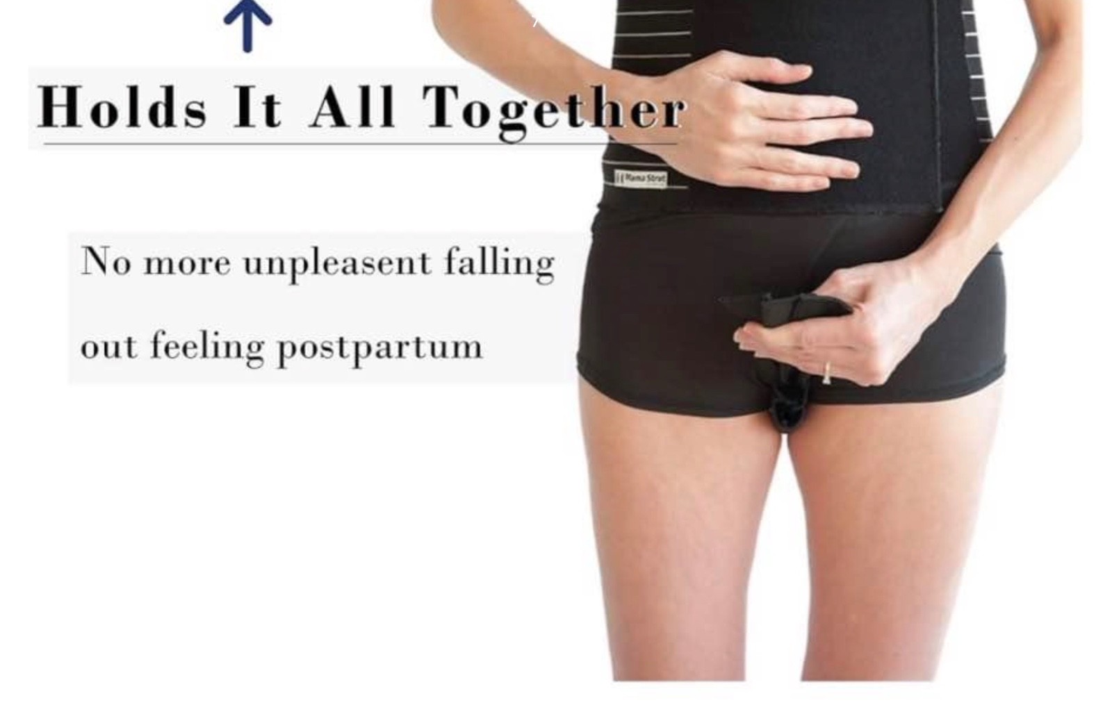 Mama Strut Postpartum Support Pelvic Binder System MEDIUM baby mother