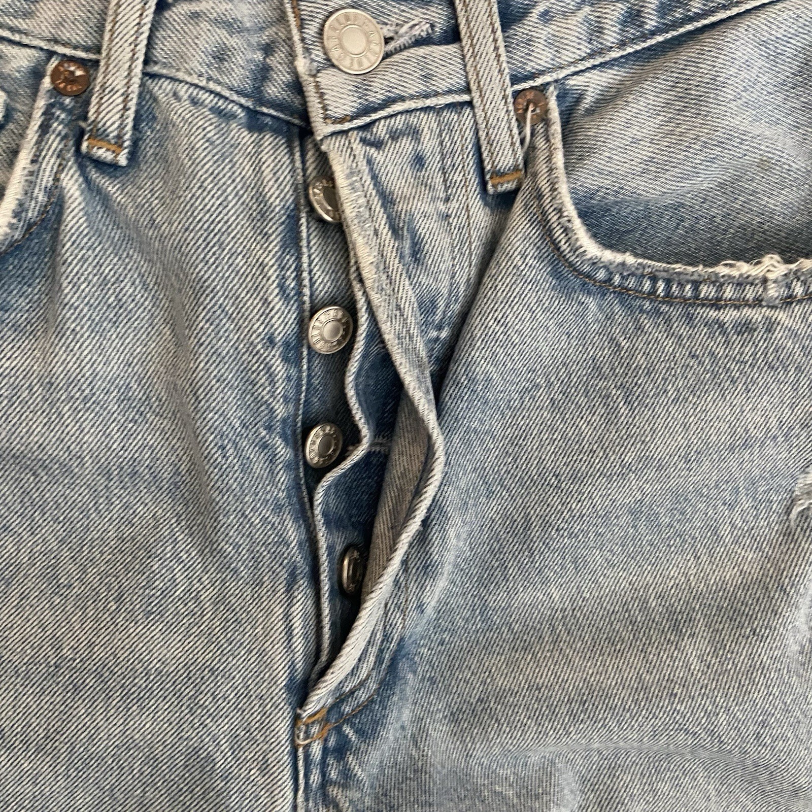 AGOLDE 90’s Pinch Waist Crop Straight Leg Jean Size 24 In Nerve