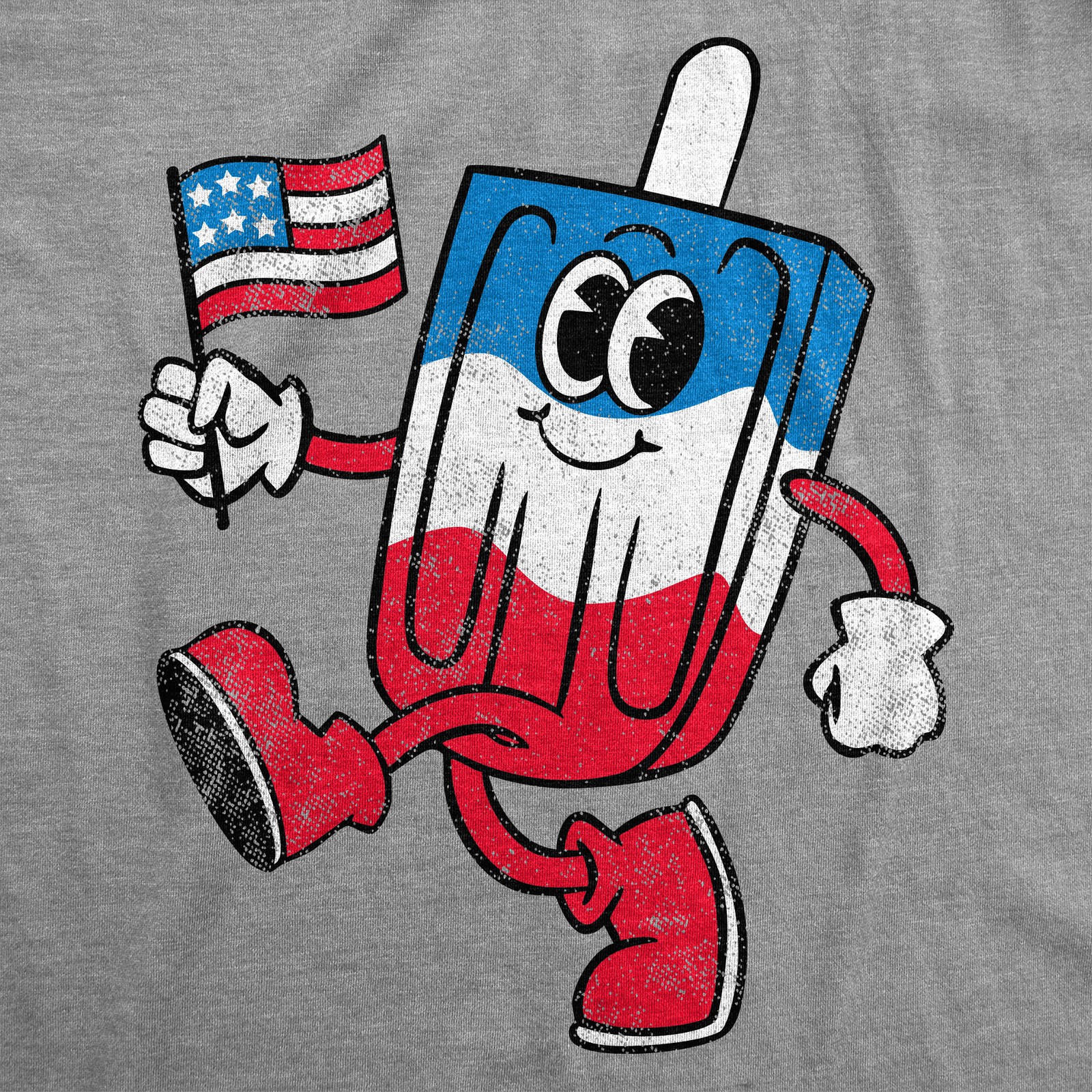 Mens Funny T Shirts USA Popsicle Sarcastic Fourth Of July Graphic Novelty Tee