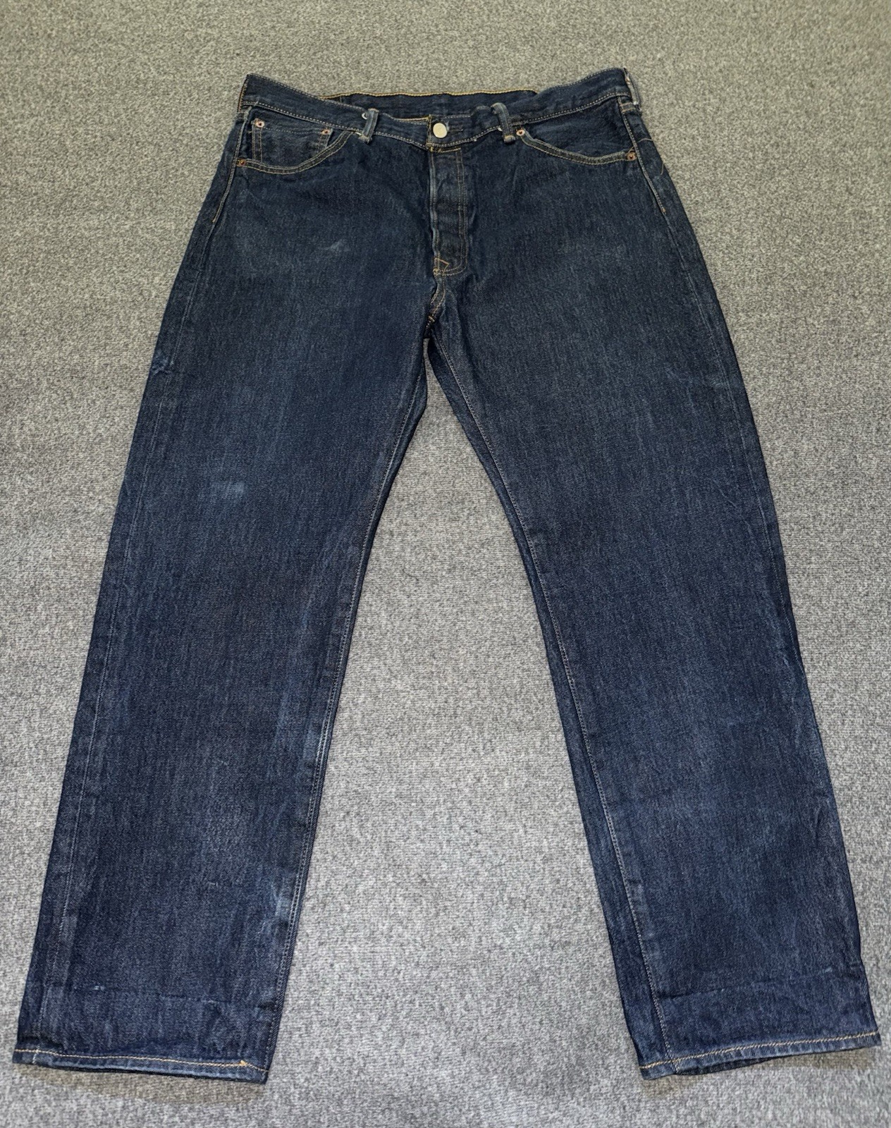 Levis Original 501 Denim Jeans Shrink To Fit Men’s Size 38×32 Straight 2016