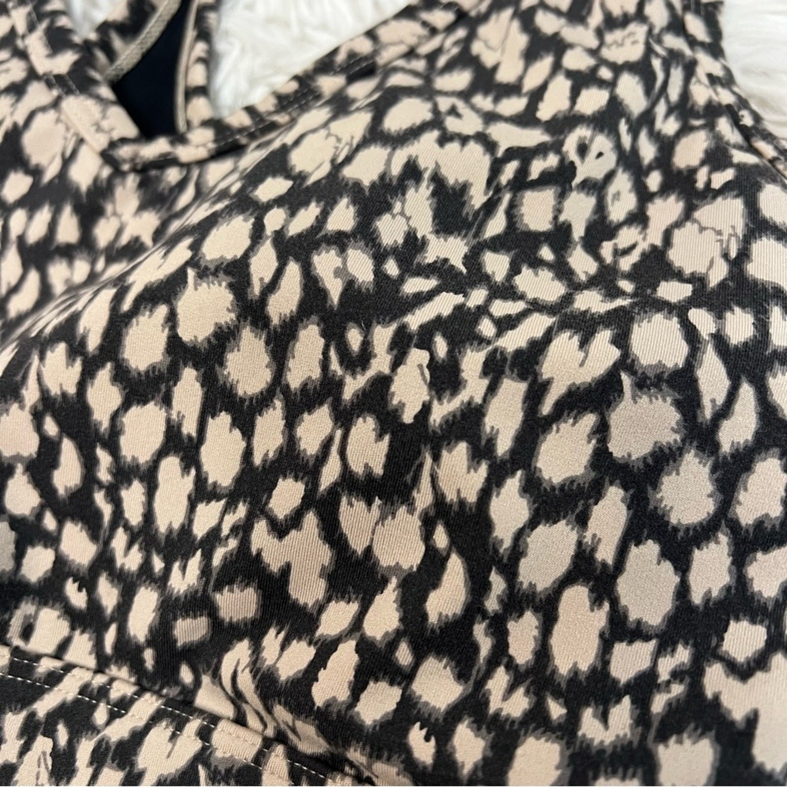 Varley Animal Print Sports Bra Medium