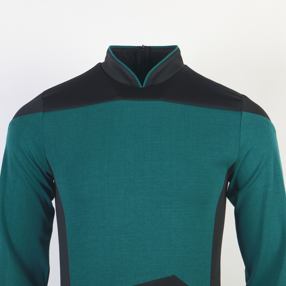The Next Generation Picard Red Starfleet Uniforms TNG Data Gold Blue Top Shirts