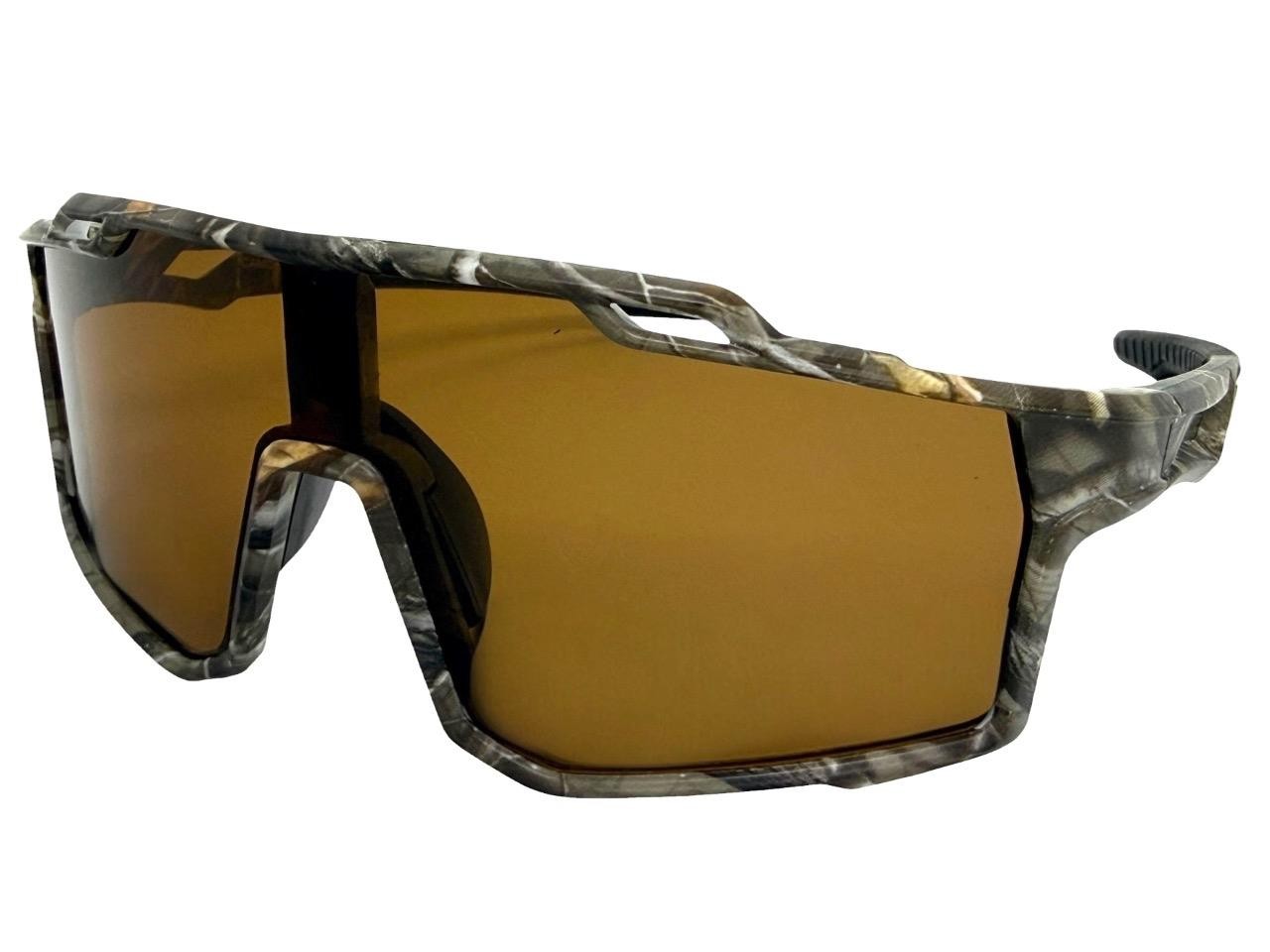 Sporty Military Tactical Fishing Hunting Wrap SUN GLASSES Large Camouflage Frame