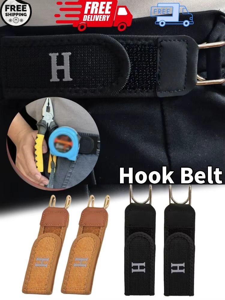 Invisible Elastic Belt No Buckle with Durable Metal Hook Closure Comfortable Adj