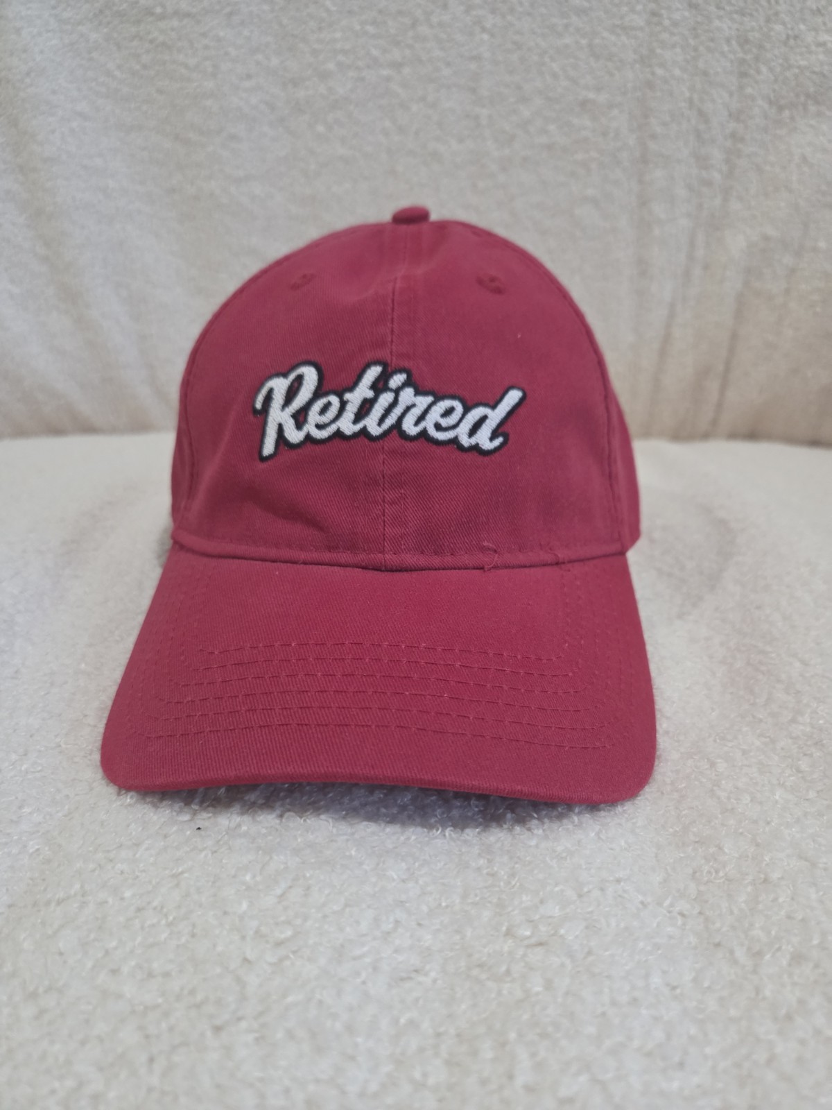 Open Road Brands Red Retirement Baseball Cap Hat Adjustable One Size Unisex