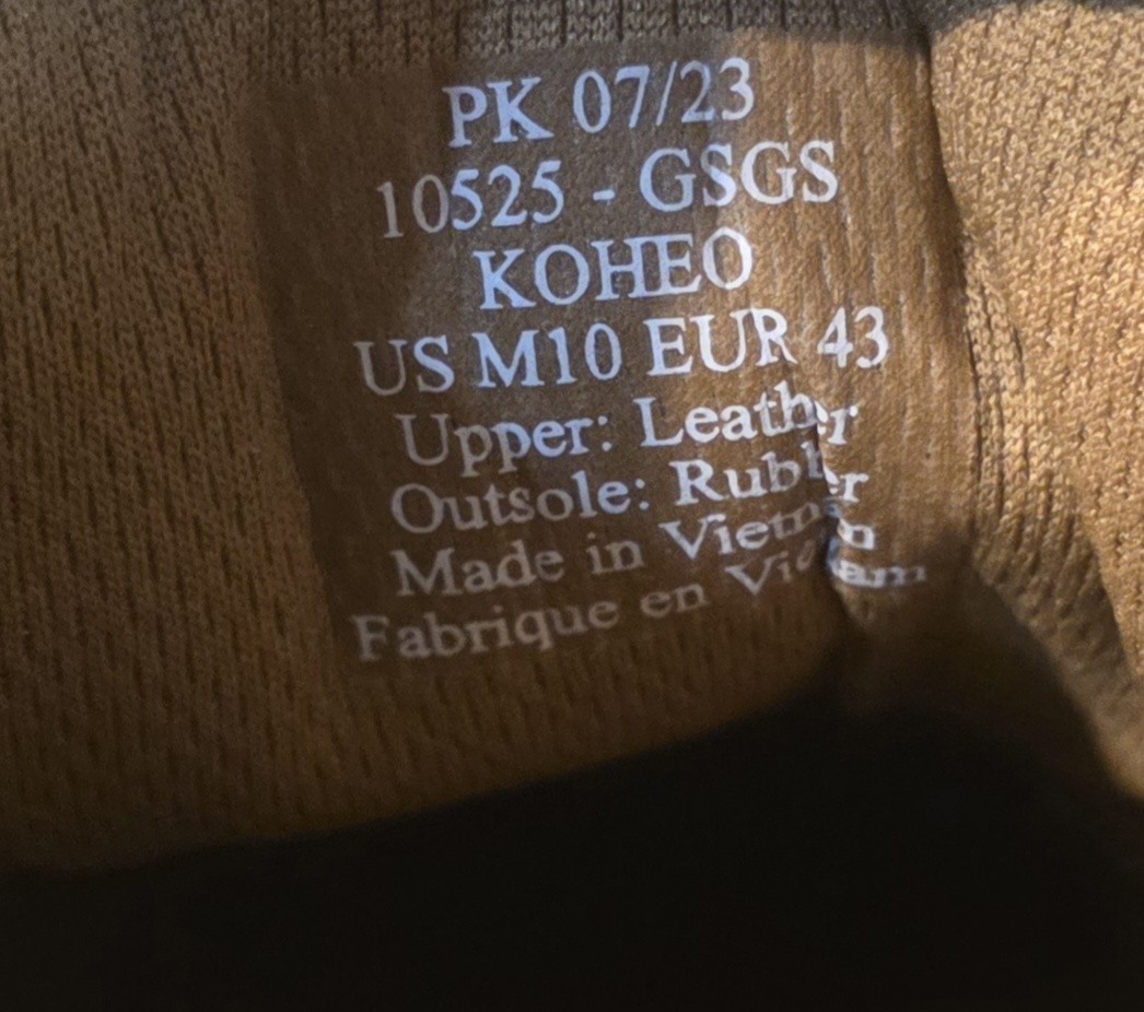 Olukai Kōheo Convertible Sneaker Golden Sand Men Size 10 New No Box